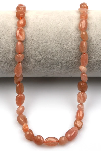 Ay Taşı Doğal Taş Dizi 6 x 8 mm Mercimek Kesim - Resim 2