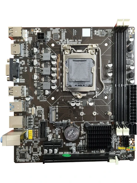 Turbox H61 Ddr3 Hdmı Vga Ses Ethernet 2.3. Nesil 1155 Pin Anakart - 3