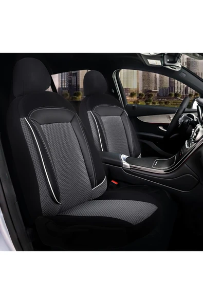 Z&C MAXTECH Kia Rio Araçlara Uyumlu Tam Takım Özel Tasarım Oto Koltuk Kılıfı Seti   AD172