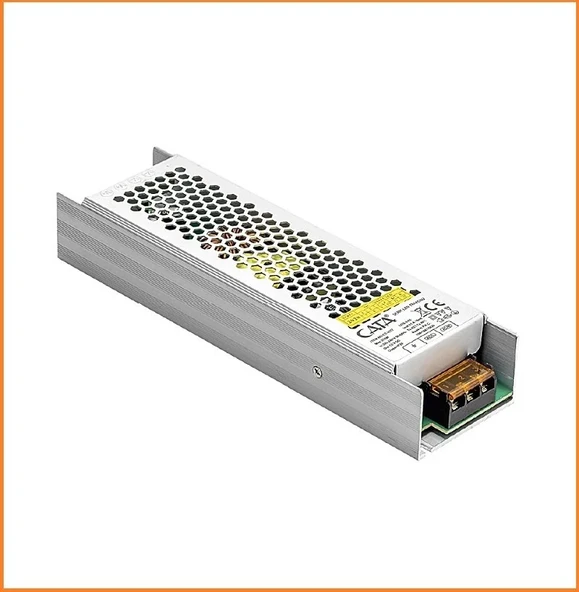 Ct-2577 21 Amper Adaptör Klemensli Şerit Led Trafosu 250W Slim Model