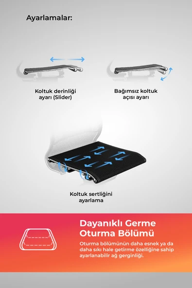 Samurai Ergonomik Ofis Sandalyesi / Yönetici Koltuğu - 511.F.15.AA - 7