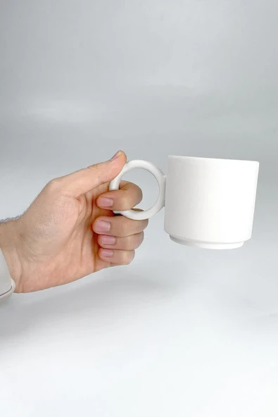 Leydi Kupa - Seramik Bisküvi 8'li (Ham Ürün) - Resim 5