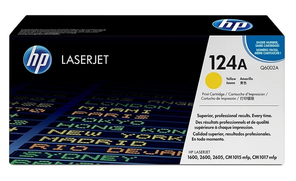 Tonersepeti Hp 124A-Q6002A Sarı Toner