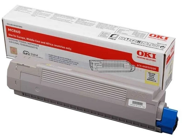 Tonersepeti Oki MC860-44059225 Sarı  Toner - Resim 2