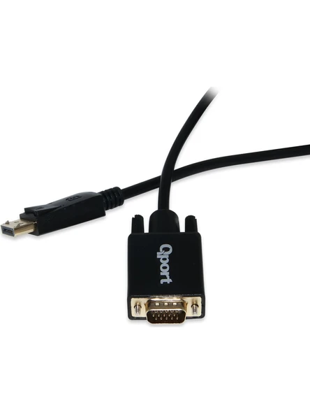 Qport Aks Çevirici Display To Vga 1.8 Metre - 2