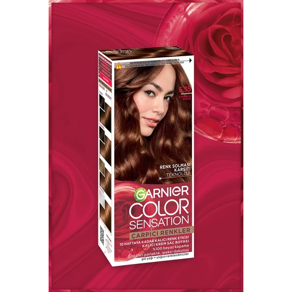 Garnier Çarpıcı Renkler 5.35 Çikolata Kahve Saç Boyası - 4
