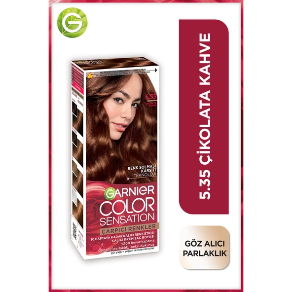 Garnier Çarpıcı Renkler 5.35 Çikolata Kahve Saç Boyası