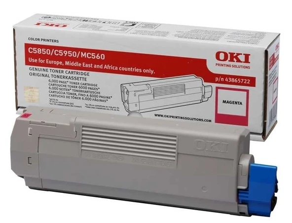 Tonersepeti Oki C5850-43865742 Kırmızı  Toner - Resim 2