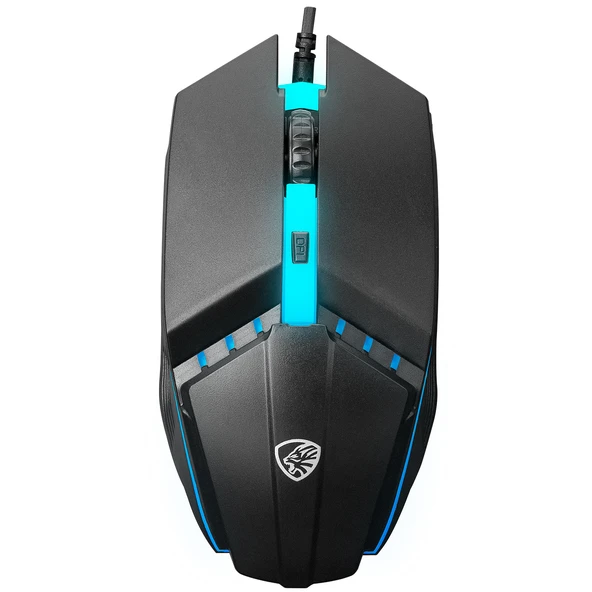 Hytech HKM-x86 Quin Siyah Gökkuşağı Zemin Aydınlatmalı Gaming Kablolu Klavye+Mouse Set - 4