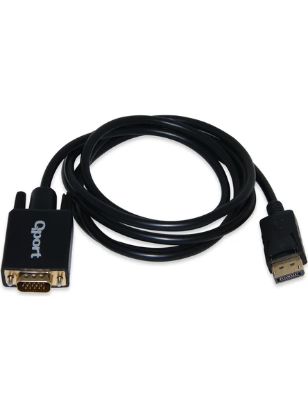 Qport Aks Çevirici Display To Vga 1.8 Metre - 3