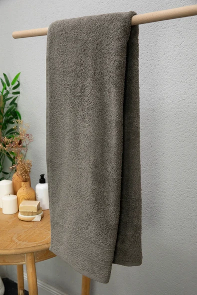 Newnoa Banyo Havlusu 90X150 - Koyu Gri