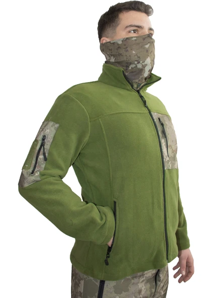 TSK PİYADE KAMUFLAJ HAKİ POLAR MONT - 2