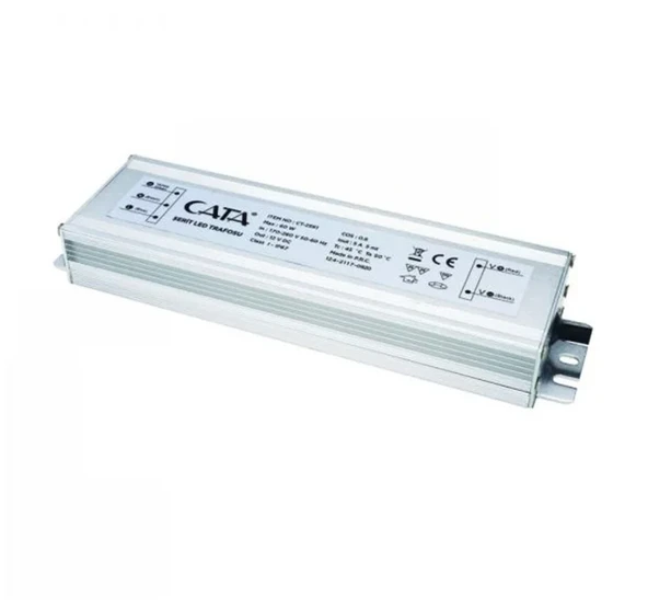 Ct-2591 5 Amper Adaptör 60W IP64 Dış Mekan Şerit Led Trafosu Slim