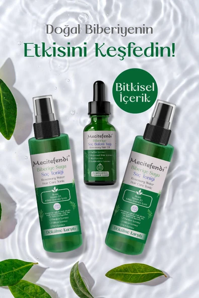 Biberiye Saç Bakım Seti Bukle - Biberiye Suyu Saç Toniği  11 Ekstraktlı (150 ml x 2 Adet) + Biberiye - 2