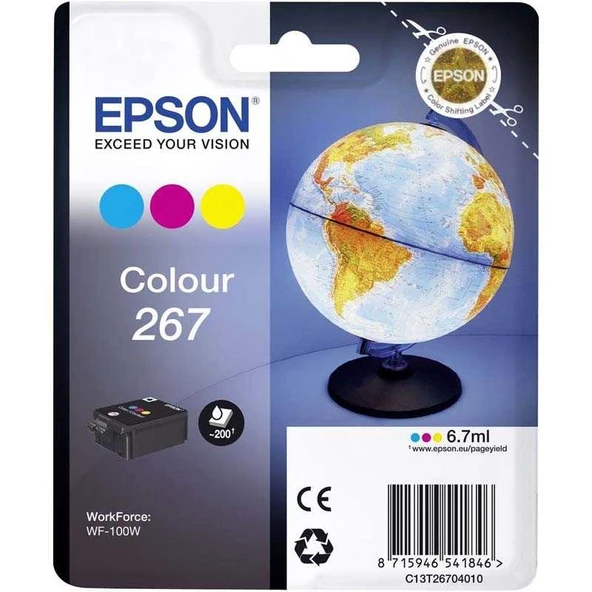 Tonersepeti Epson T267-C13T26704010 Renkli  Kartuş