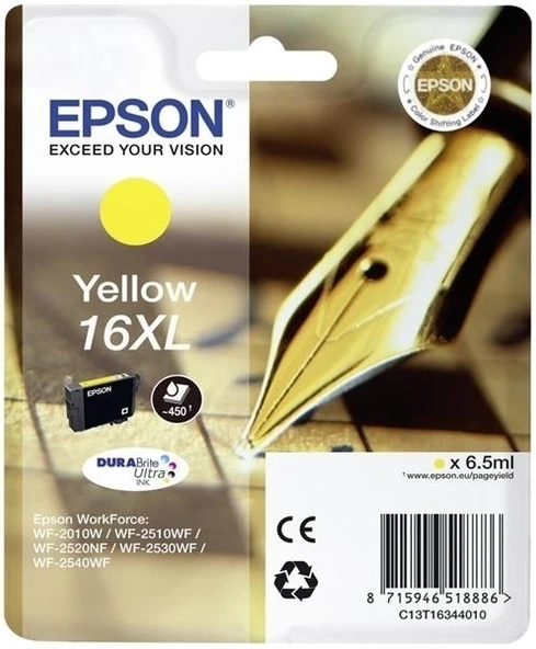 Tonersepeti Epson 16XL-T1634-C13T16344020 Sarı  Kartuş