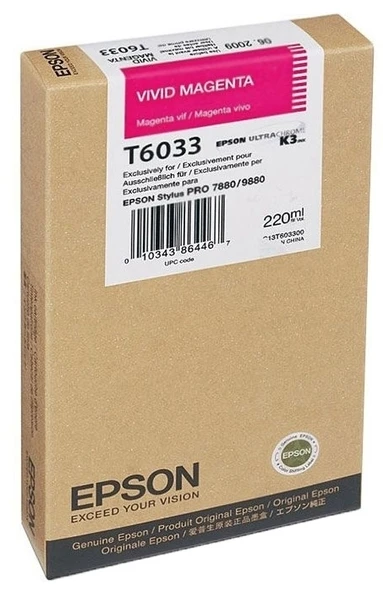 Tonersepeti Epson T6033-C13T603300  Kırmızı Kartuş