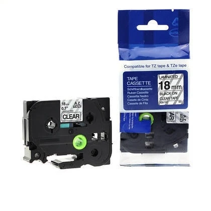 Tonersepeti Brother TZE-141 Şeffaf Üzerine Siyah Muadil Etiket Şeridi - Resim 2