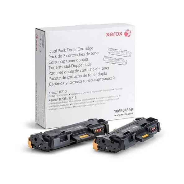 Tonersepeti Xerox B205-106R04349  Toner İkili Paket