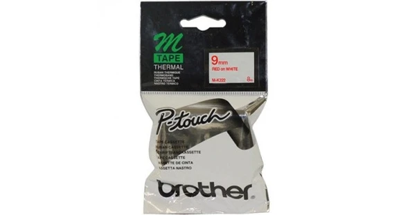 Brother M-K222 Beyaz Üzerine Kırmızı Etiket ürün görseli 1