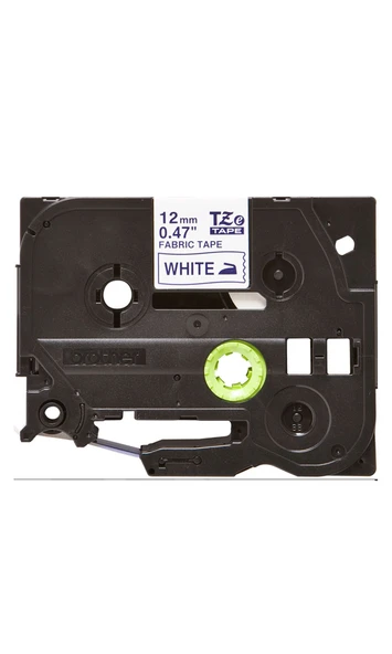 Tonersepeti Brother TZE-FA3 Kumaş Etiketi Beyaz üzerine Mavi Muadil Etiket Şeridi - 3