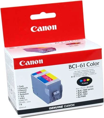 Tonersepeti Canon BC-61 Renkli  Kartuş BJC-7000 / BJC-8000