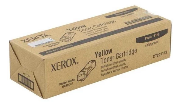 Tonersepeti Xerox Phaser 6125-106R01337 Sarı  Toner ürün görseli 1
