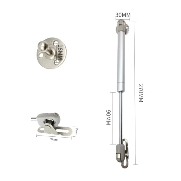 5’li Dolap Kapak Pistonu Mutfak Dolabı Gazlı Amortisör 100N 27cm - 2