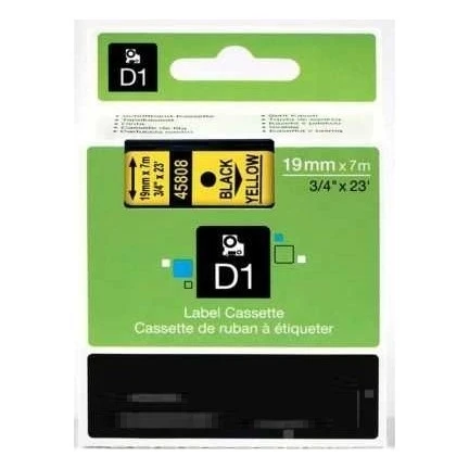 Tonersepeti Dymo 45808 Sarı Üzerine Siyah Muadil Etiket