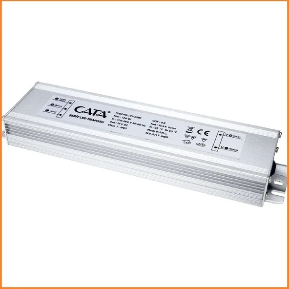 Cata Ct-2592 12,5 Amper 150W Dış Mekan Şerit Led Trafosu Slim