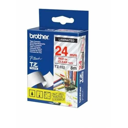 Tonersepeti Brother TZ-152 (24MM) Kırmızı Lamine Etiket - Resim 2