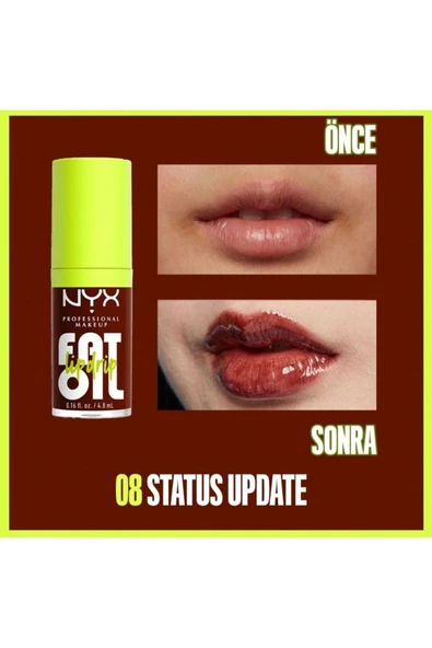 NYX Professional Makeup Fat Oil Lip Drip Parlatıcı Dudak Yağı - 2