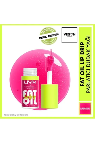 NYX Professional Makeup Fat Oil Lip Drip Parlatıcı Dudak Yağı