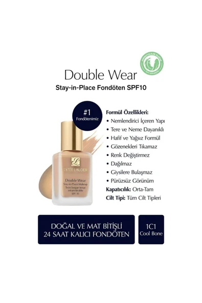 LUNMİRA 1C1 DoubleWear EsteeLauder CoolBone Fondöten