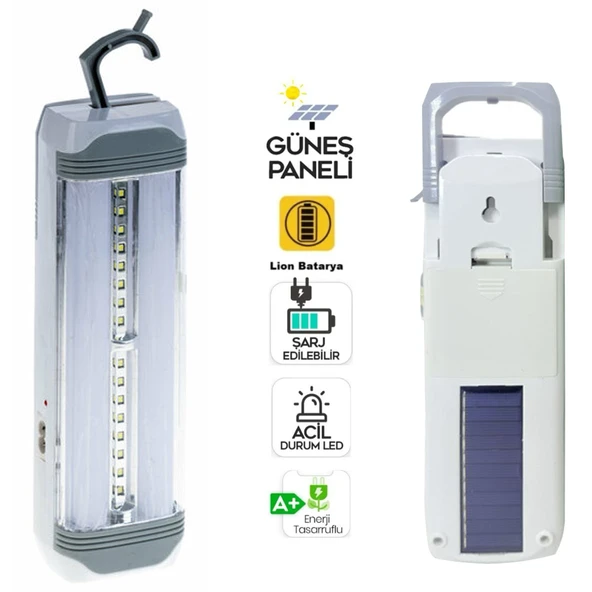 Volemi Solar Şarjlı Işıldak 57 Led V-004