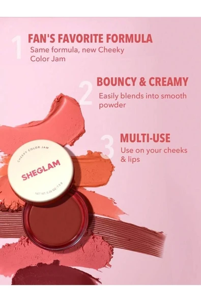 SHEGLAM CHEEKY COLOR JAM-SPRİNG BLOSSOM 7.5g. - 5