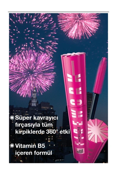 MAYBELLİNE NEW YORK Lash Sensational Firework Maskara - Siyah - 2