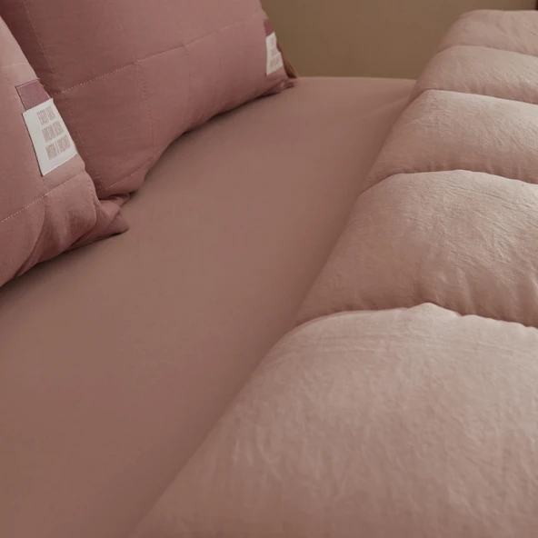 Karaca Home Relax Çift Kişilik Comfort Set/Uyku Seti Pudra - Resim 4