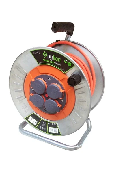 Bylion MMP-30325-F 3X2.5 TTR 30m Metal Kablo Makarası
