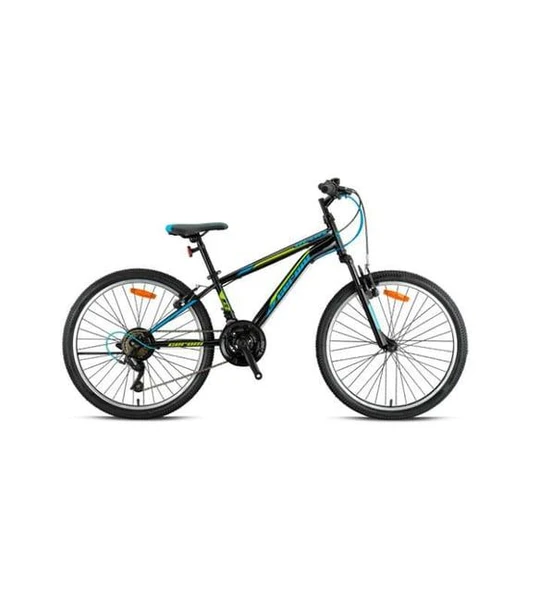 GERONİ MARS - 24  - MTB - 12' - 21 Vites - V.B - Mat Siyah-Lime/Mavi