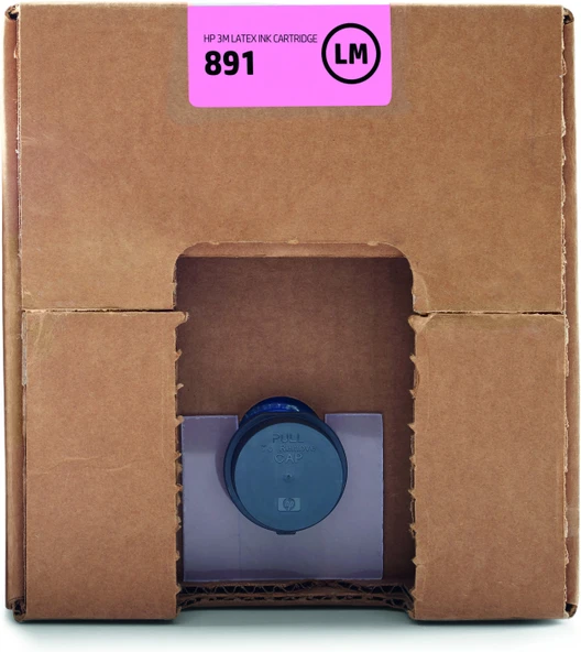 Feyza Bilişim HP 3M 891 LM 10 Litrelik Light Magenta Latex Mürekkep Kartuşu (G0Y77A) - 1