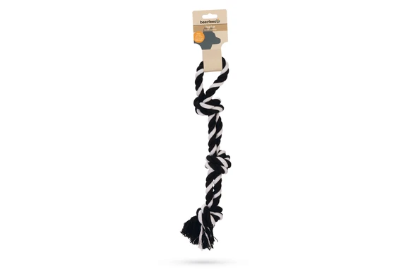 Beeztees Köpek Oyuncağı, Üç Düğümlü Diş İpi, Tutamaçlı, 40cm, 250gr - 2