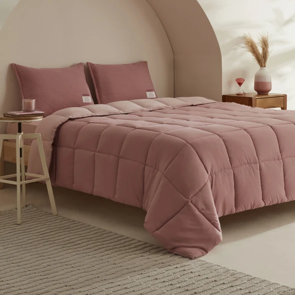 Karaca Home Relax Çift Kişilik Comfort Set/Uyku Seti Pudra - Resim 2