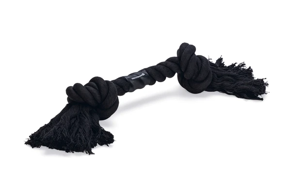 Beeztees Köpek Oyuncağı, Çift Düğümlü Diş İpi, Pamuk İplerden, Siyah, 50x9x7,5cm, 319gr ürün görseli