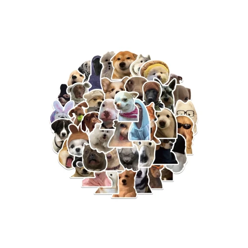 Sevimli Köpek Çıkartmaları Laptop Notebook Tablet Sticker Seti - 3