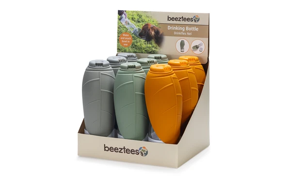 Beeztees Köpek Seyahat Su Şişesi, Ödül Kabı, Silikon, Çeşitli Renklerde, 25x9x9cm, 600ml - 6