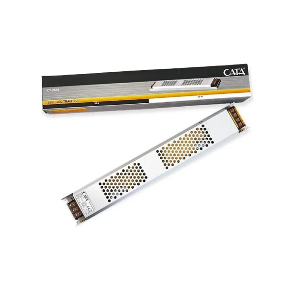 CATA CT-2678 360W 30 Amper Adaptör Klemensli Süper Slim Şerit Led Trafosu