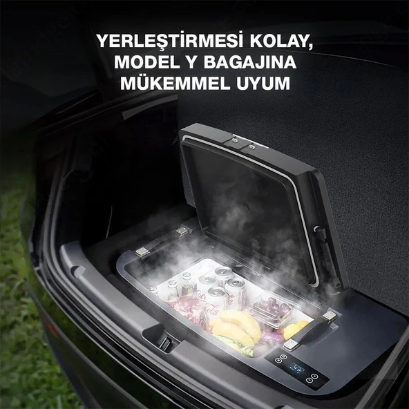 Acopower T35 12/24Volt 33Litre Tesla Model Y ile Uyumlu Kompresörlü Outdoor Oto Buzdolabı - Resim 7