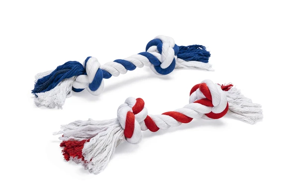 Beeztees Köpek Oyuncağı, Çift Düğümlü Diş İpi, Pamuk İplerden, 62x11x11cm, 400gr ürün görseli