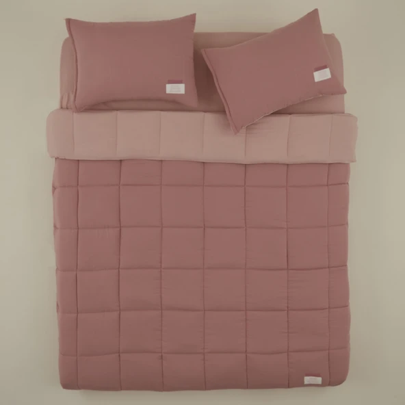 Karaca Home Relax Çift Kişilik Comfort Set/Uyku Seti Pudra - Resim 9